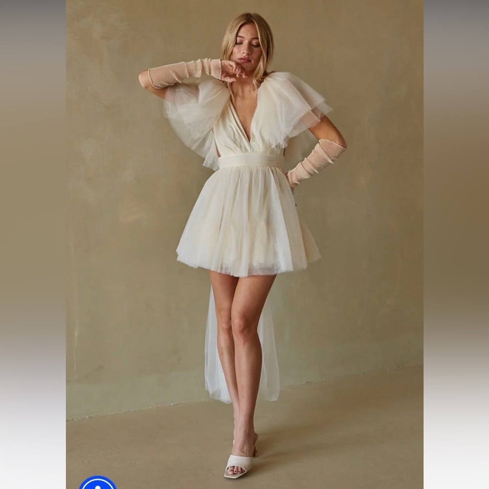 American Threads White Puff Gown